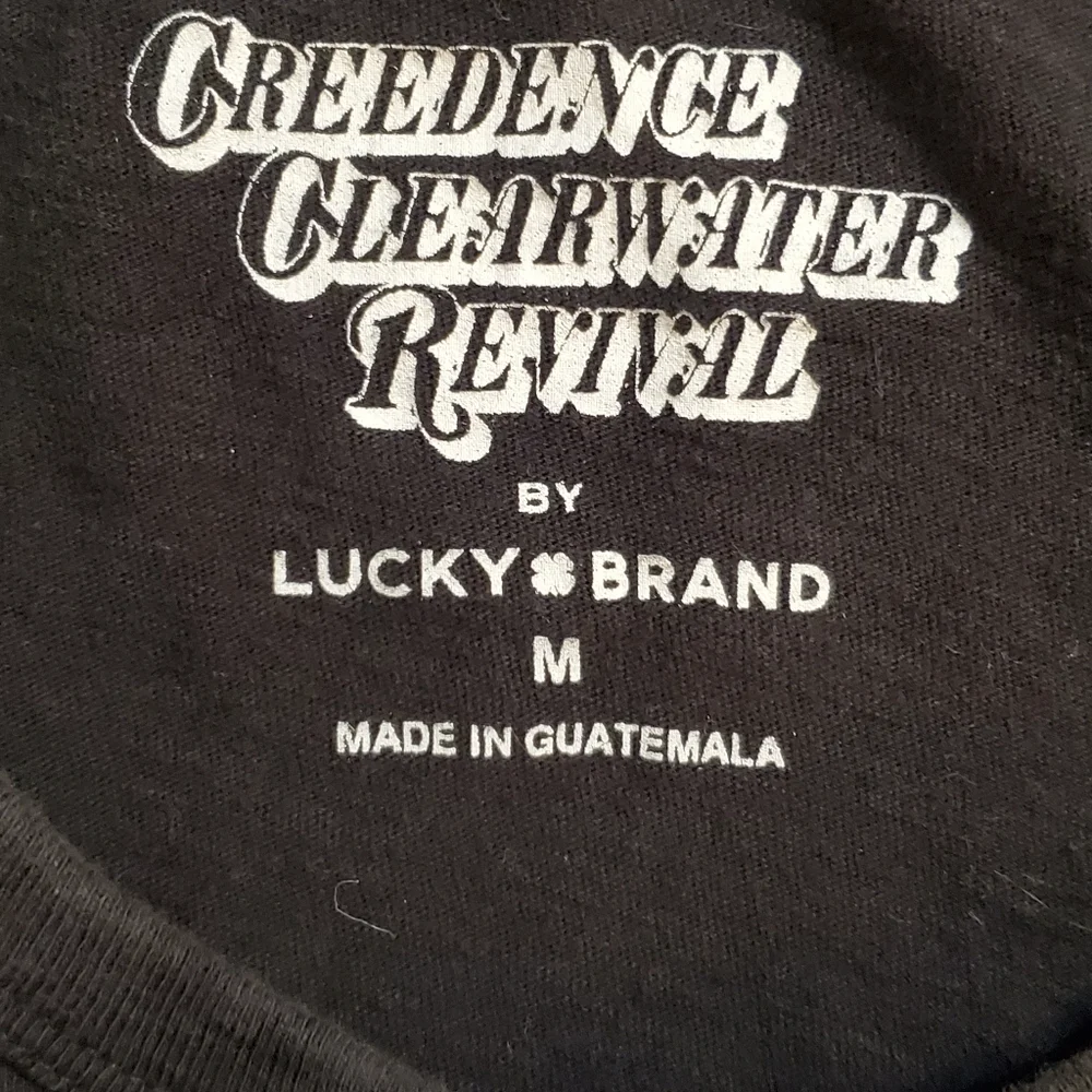 Lucky Brand Men's Creedence Clearwater‎ Revival Retro Black T-Shirt Size Medium